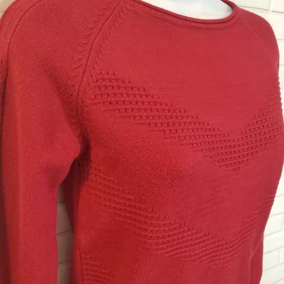 Yuna Burgundy Crew Neck Sweater - Picture 4 of 14